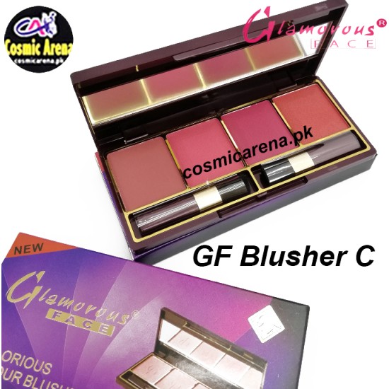 Glamorous Face Blush On 4 Color Blush on Palette GF D