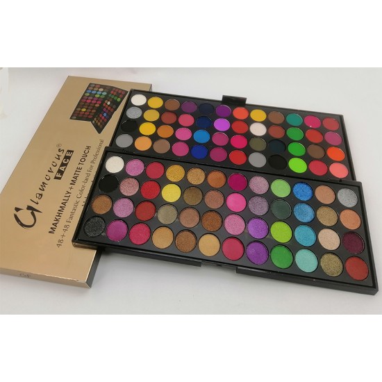 Glamorous Face Eye Shadow Palette 96 Colors Makhmally and Matte Eye Shadow Palette