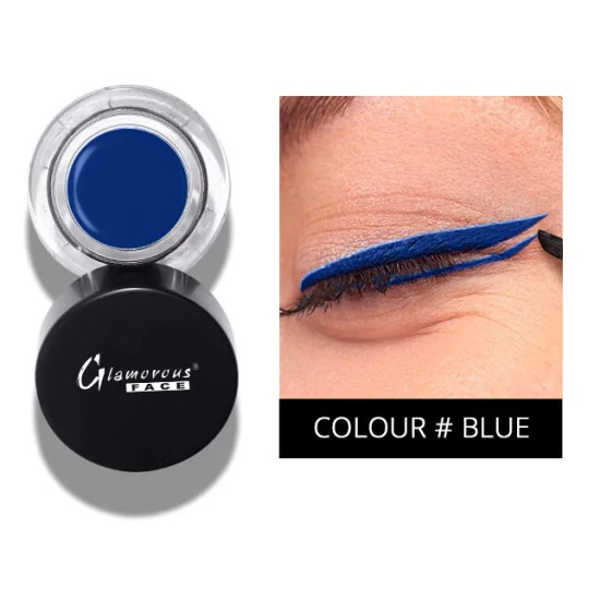 Glamorous Face Gel Eye Liner Water Proof Gel Liner Blue