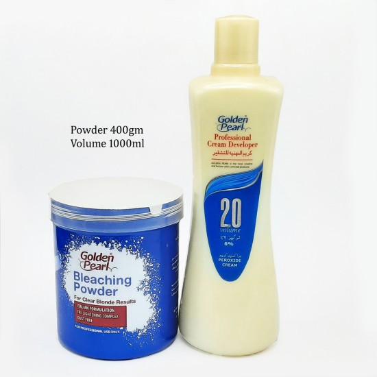 Golden Pearl Bleach Powder 400gm And Volume 1000ml