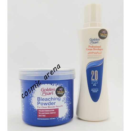 Golden Pearl Bleach Powder 400gm And Volume 500ml