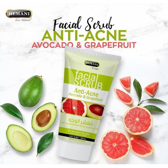 Hemani Facial scrub Anti Acne Facial Scrub With Avocado And Grapefruit
