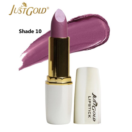 Just Gold Lipstick Semi Glow Lipstick Shade 10