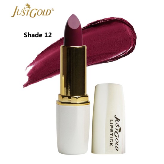 Just Gold Lipstick Semi Glow Lipstick Shade 12