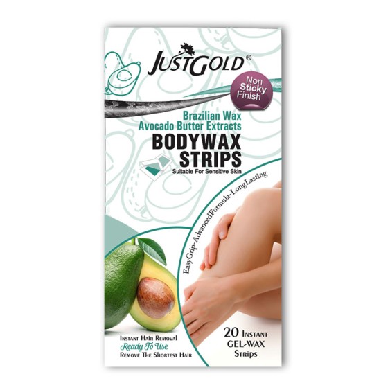 Just Gold Body Wax Strips Brazilian Wax Avocado Butter Extracts