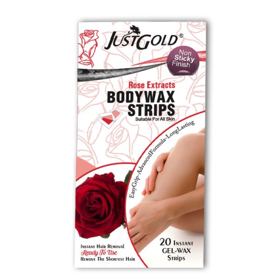 Just Gold Body Wax Strips Rose Extracts