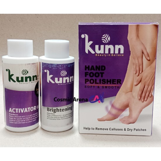 Kunn Hand And Foot Whitening Skin Polish Pack Powder And Activator