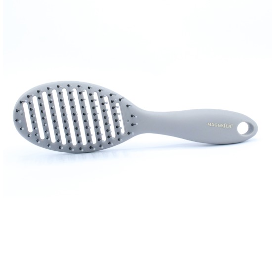 Maggsier Hair Brush With Soft Plastic Tips