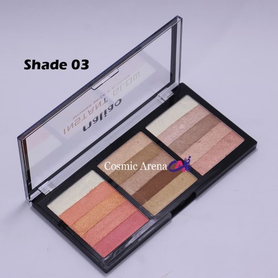 Maliao Highlighter Palette Instant Glow Shimmer Bricks Palette