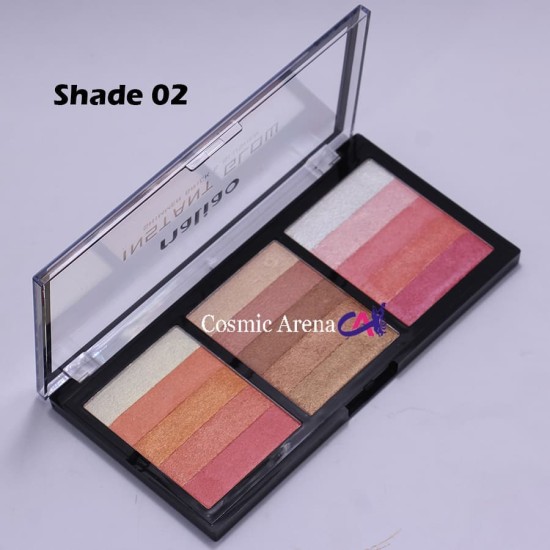 Maliao Highlighter Palette Instant Glow Shimmer Bricks Palette