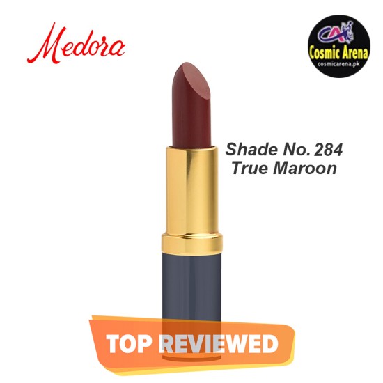 Medora Lipstick Matte Shade 284 True Maroon
