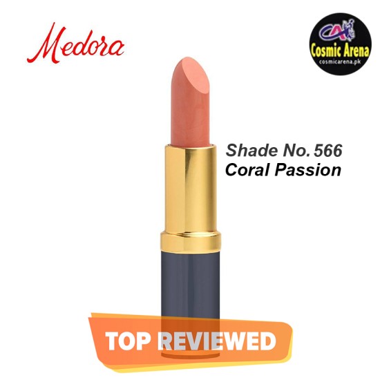 Medora Lipstick Matte Shade 566 Coral Passion