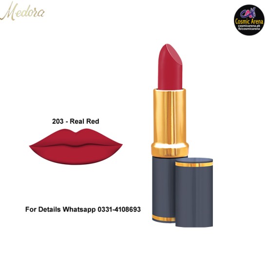 Medora Lipstick Matte Shade 203 Real Red