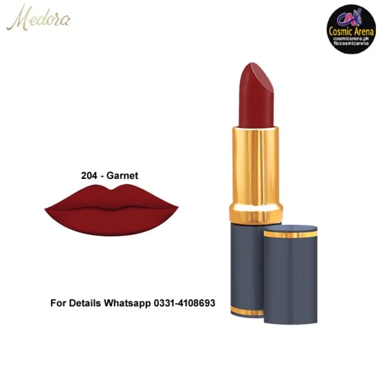 Medora Lipstick Matte Shade 204 Garnet Medora Lipstick Matte Shade 204 Garnet