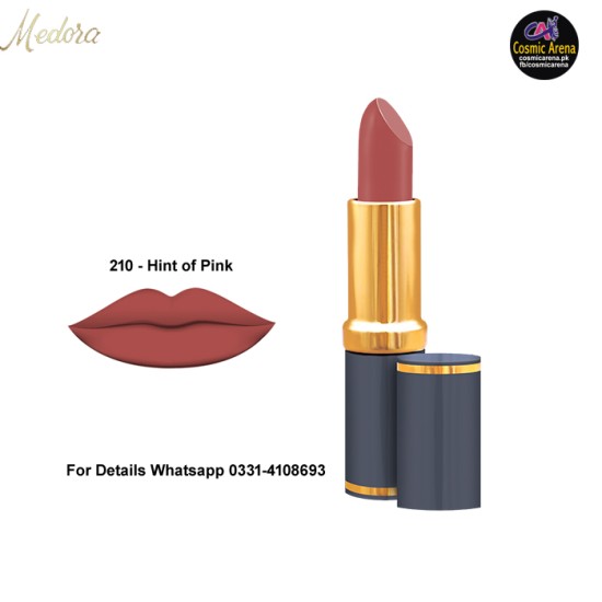 Medora Lipstick Matte Shade 210 Hint Of Pink