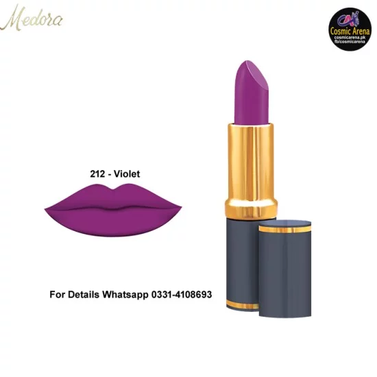 Medora Lipstick Matte Shade 212 Violet Medora Lipstick Matte Shade 212 Violet