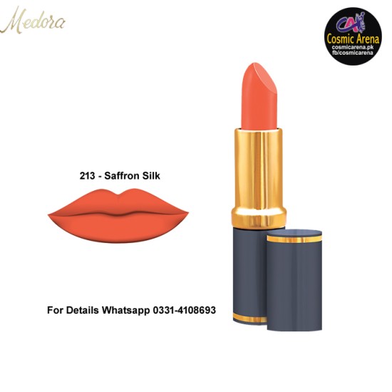 Medora Lipstick Matte Shade 213 Saffron Silk