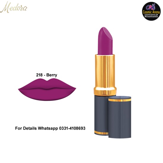 Medora Lipstick Matte Shade 218 Berry