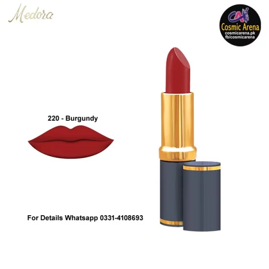 Medora Lipstick Matte Shade 220 Burgundy Medora Lipstick Matte Shade 220 Burgundy