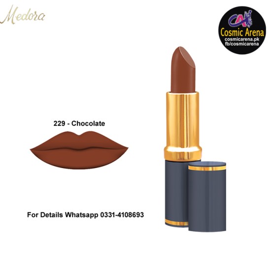 Medora Lipstick Matte Shade 229 Chocolate