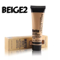 Miss Rose Professional Makeup Matte Liquid Foundation Beige 2 Shade Miss Rose Professional Makeup Matte Liquid Foundation Beige 2 Shade