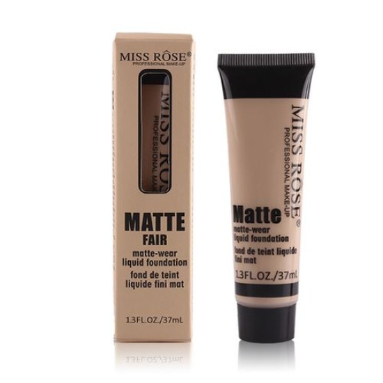 Miss Rose Professional Makeup Matte Liquid Foundation Beige 1 Shade