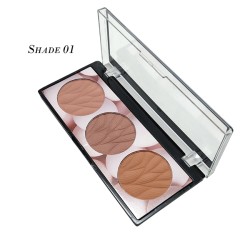 Miss Rose Blush On Palette 3 Matte Shades Blush on Shade 01