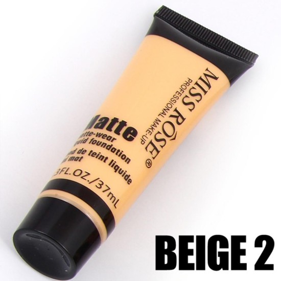 Miss Rose Professional Makeup Matte Liquid Foundation Beige 2 Shade