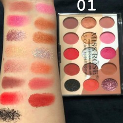 Miss Rose Eye Shadow Palette 15 Colors Eyeshadow Palette Shade 01 Miss Rose Eye Shadow Palette 15 Colors Eyeshadow Palette Shade 01