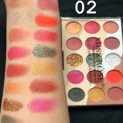 Miss Rose Eye Shadow Palette 15 Colors Eyeshadow Palette Shade 02 Miss Rose Eye Shadow Palette 15 Colors Eyeshadow Palette Shade 02