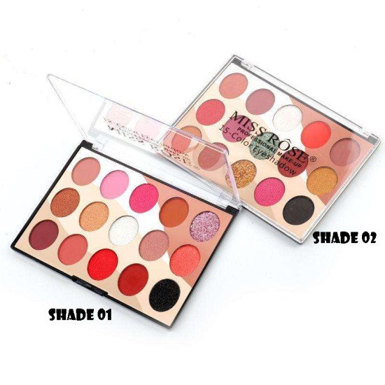 Miss Rose Eye Shadow Palette 15 Colors Eyeshadow Palette Shade 01