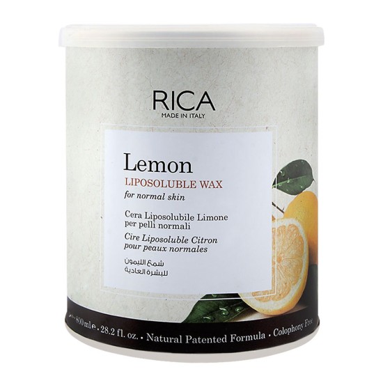 Rica Wax Lemon Liposoluble Wax For Normal Skin 800ml