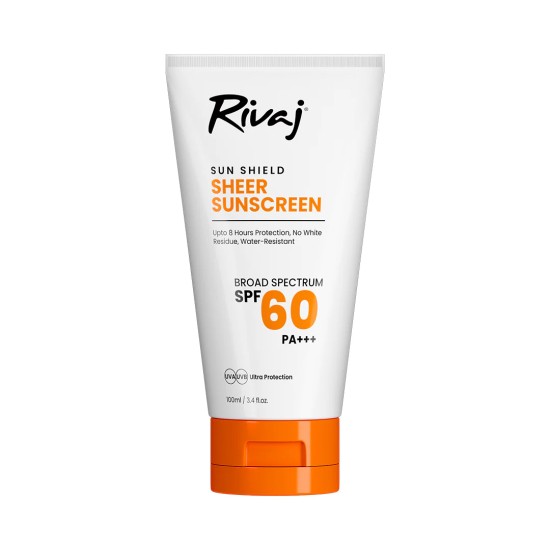 Rivaj Sun Shield Sheer Sunscreen 100ml SPF60 Rivaj Sun Shield Sheer Sunscreen 100ml SPF60