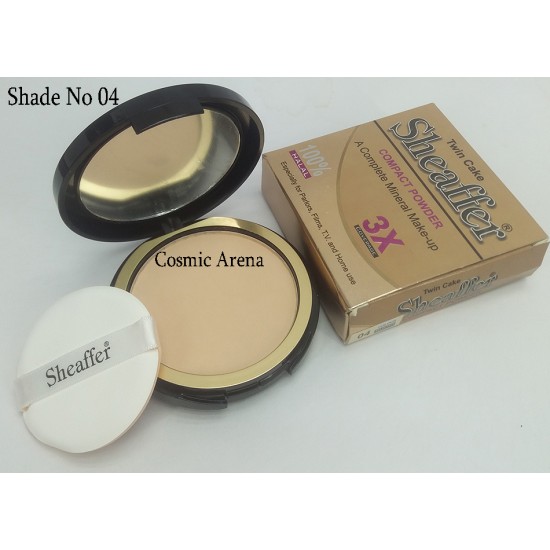 Sheaffer Cosmetics Twin Cake Compacted Powder Mineral Makeup Shade 04