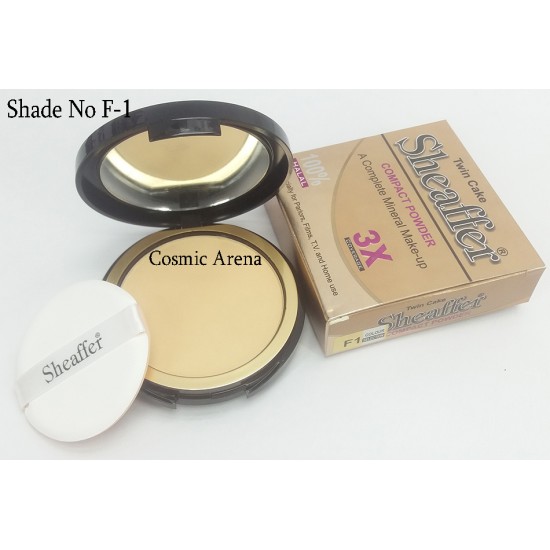Sheaffer Cosmetics Twin Cake Compacted Powder Mineral Makeup Shade F1