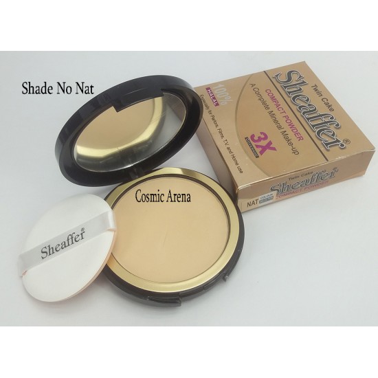 Sheaffer Cosmetics Twin Cake Compacted Powder Mineral Makeup Shade Nat