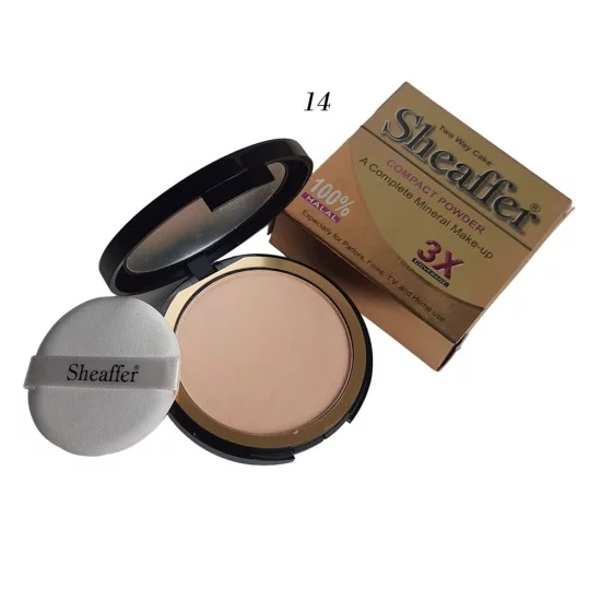 Sheaffer Cosmetics Twin Cake Compacted Powder Mineral Makeup Shade 14