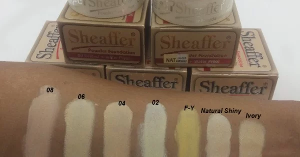 Sheaffer Mineral Powder Base Makeup Foundation Ivory, sheaffer makeup