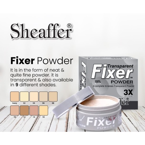 Sheaffer Fixer Powder A Complete Mineral Transparent Powder
