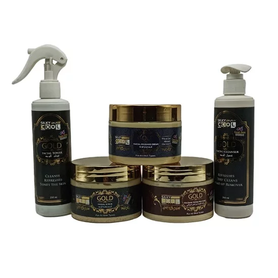 Silky Cool Gold Facial kit 5 Products Silky Cool Gold Facial kit 5 Products