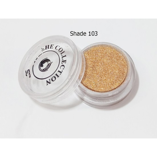 She Collection Pressed Glitter Eye Shadow Makeup Glitter Shade no 103
