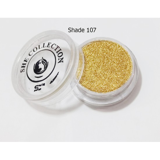She Collection Pressed Glitter Eye Shadow Makeup Glitter Shade no 107