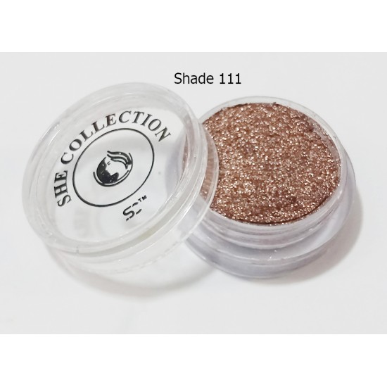 She Collection Pressed Glitter Eye Shadow Makeup Glitter Shade no 111