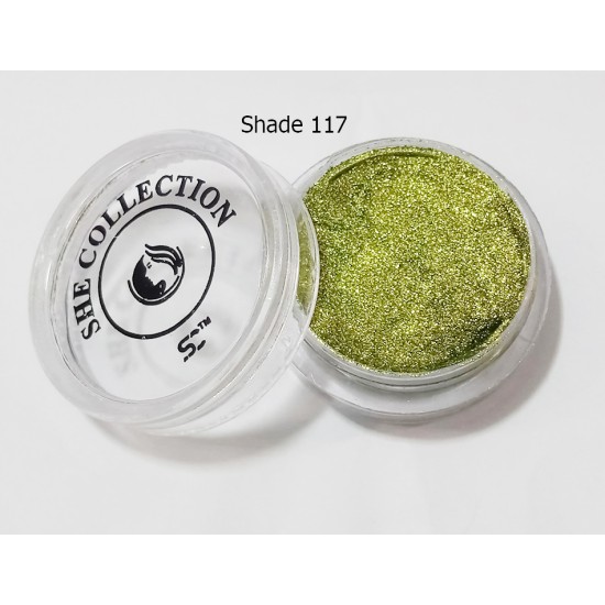 She Collection Pressed Glitter Eye Shadow Makeup Glitter Shade no 117