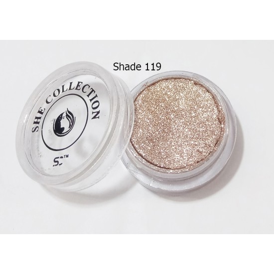 She Collection Pressed Glitter Eye Shadow Makeup Glitter Shade no 119