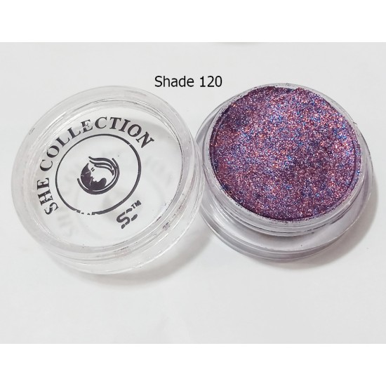 She Collection Pressed Glitter Eye Shadow Makeup Glitter Shade no 120