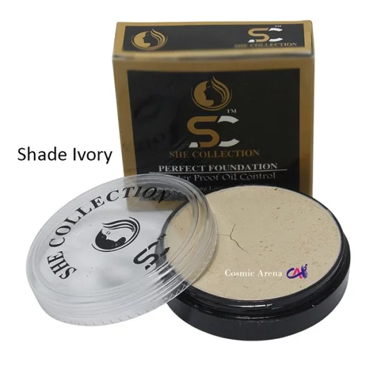 She Collection Perfect Foundation Water Proof Oil Control Shade Ivory