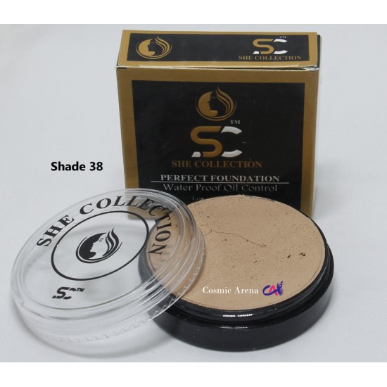 She Collection Perfect Foundation Water Proof Oil Control Shade 38