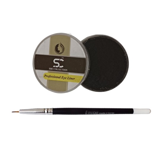 She Collection Cake Eye Liner With Liner Brush