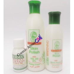 Dew Herbal Ultra Whitening Skin Polish and Derma Urgent Serum
